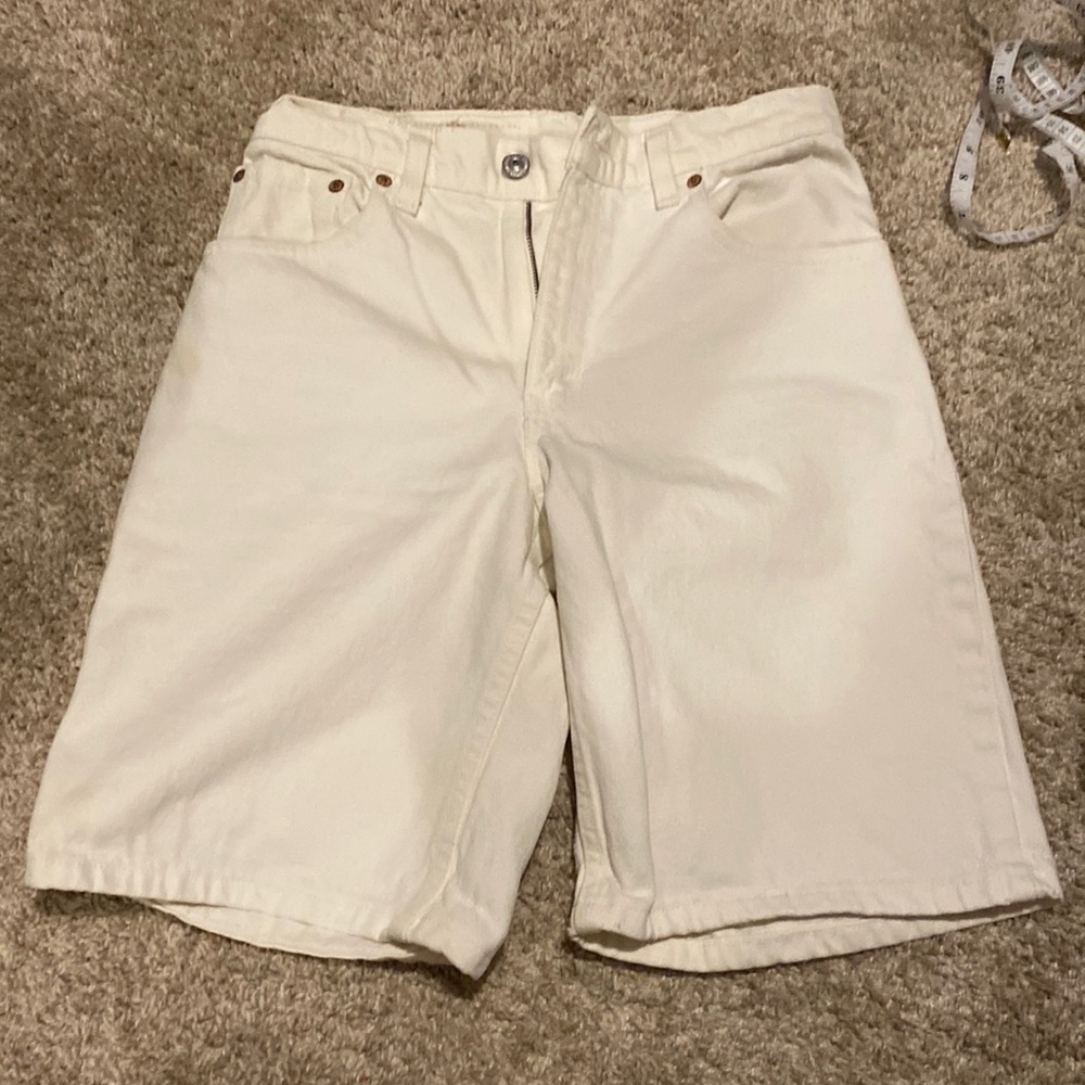 Levi’s white jean shorts vintage
